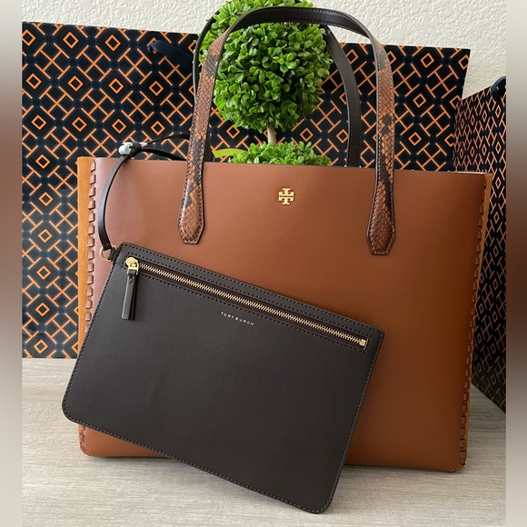 New, blake mixed material tote bag - Picture 2 of 15